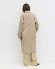 Mod Ref | Serena Pointed Collar Trench in Beige