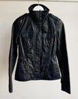 Onyx Leather Utility Jacket