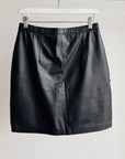 Black Leather Mini Skirt