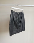 Black Leather Mini Skirt