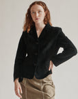 Ink Suede Leather Jacket