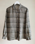 Ash Silk Patterned Button Down
