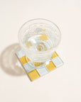 Subtle Art Studios | Glass Tile Coaster in Honey Milk Chocolate - Hey Jude