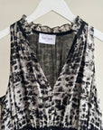 Abstract Silk Peplum Blouse - Hey Jude