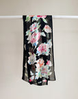 Floral Stripe Silk Scarf