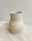 Medium Cream Ceramic Vase