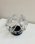 Clear Blown Glass Sculpture