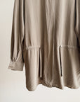 Mushroom Draped Silk Tunic - Hey Jude