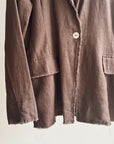 Raw Edge Cocoa Blazer