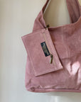 Suede Shoulder Bag in Dusty Rose - Hey Jude
