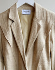 Honey Textured Silk Blazer