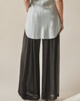Obsidian Sheer Palazzo Pants
