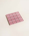Subtle Art Studios | Glass Tile Coaster in Pink - Hey Jude