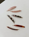 Parcelona | Small Oblong Hair Clips in Earthy Swirl
