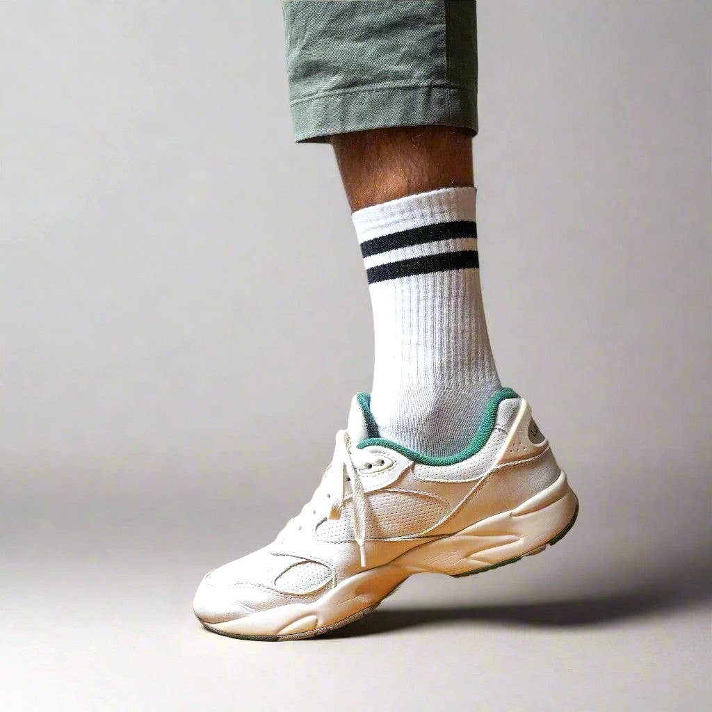 KLUE | Organic Cotton Tennis Socks in White