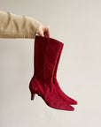 Scarlett Suede Pointed Mid-Calf Boots | Size 7 - Hey Jude