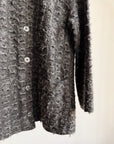 Charcoal Knit Mohair Chore Sweater