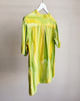 Citrus Watercolour Silk Blouse