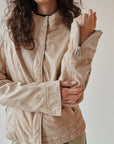 Stone Leather Zip Jacket