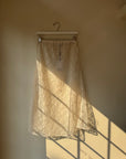 hijulez | Lace Bias Cut Skirt in Cream