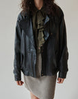 Soot Leather Moto Jacket