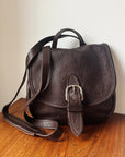 Chocolate Leather Convertible Back Pack - Hey Jude