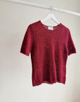 Merlot Mohair Knit Tee - Hey Jude