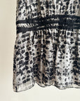 Abstract Silk Peplum Blouse - Hey Jude