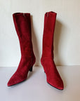 Scarlett Suede Pointed Mid-Calf Boots | Size 7 - Hey Jude