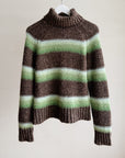 Coffee Alpaca Ombre Striped Turtleneck - Hey Jude