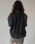 Soot Leather Moto Jacket