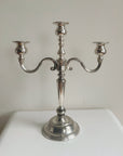 Silver Triple Candelabra