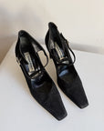 Black Suede Sonia Rykiel Pumps | Size 36.5