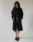 Black Cotton Trench Coat