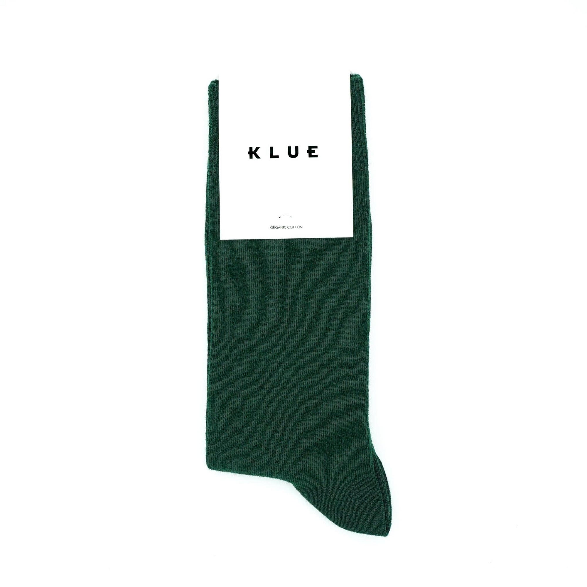 KLUE | Organic Solid Socks in Green
