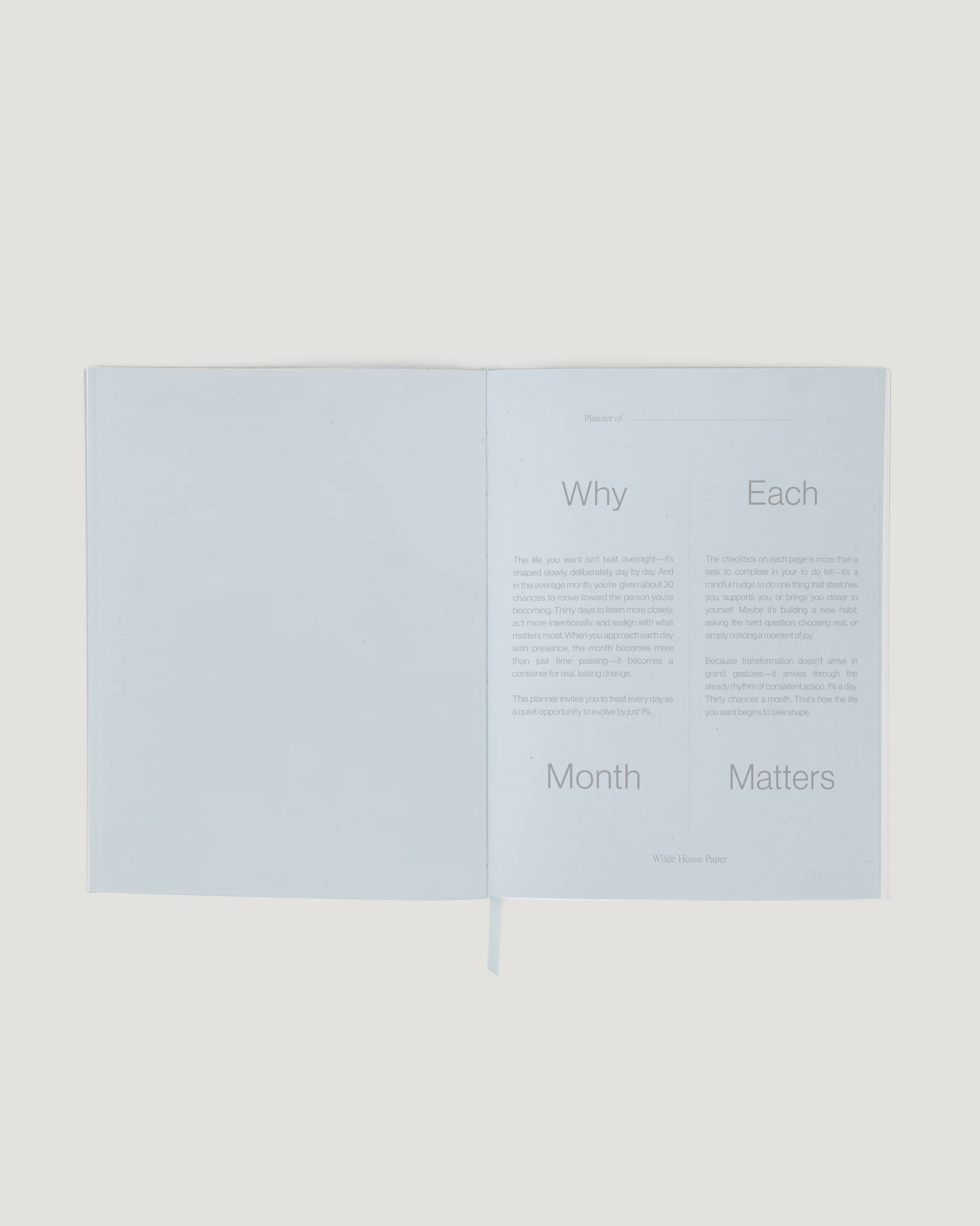 Wilde House Paper | Month Planner