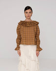 Carmen Says | Tartine Plaid Ruffled Blouse