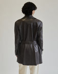 Chocolate Brown Leather Jacket - Hey Jude