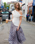 CUBIC - Slim-Fit One-Shoulder T-Shirt: White / UN - Hey Jude