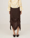 Carmen Says | Chocolate Lace Kerchief Skirt