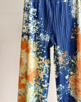Watercolour Abstract Pleated Trousers