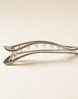 nar'sha | Long Silver Metal Hair Clip
