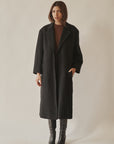 Black Cashmere Classic Long Coat