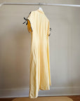 Butter Yellow Nautical Linen Dress