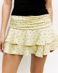 a.ren | Eliza Polka Dot Skirt in Lemon - Hey Jude