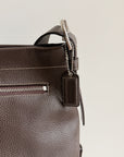 Coach Cool Brown Pebbled Leather Hobo Bag