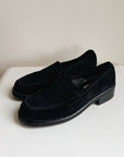 Black Suede Penny Loafer | Size 37