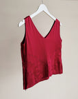 Garnet Silk Cropped Tank - Hey Jude
