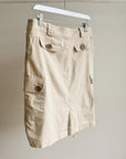 Ruched Utility Mini Skirt