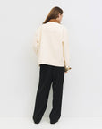 All Row | Cream Cotton Twill Utility Jacket
